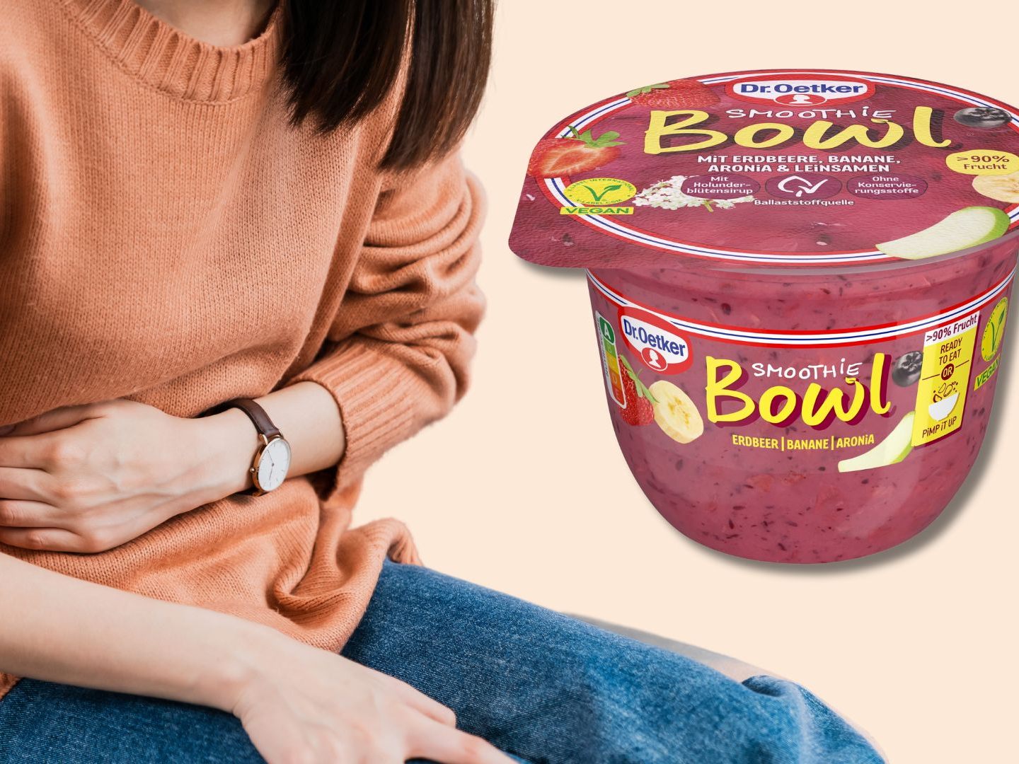 Das Produkt kann zu Übelkeit und Erbrechen führen.