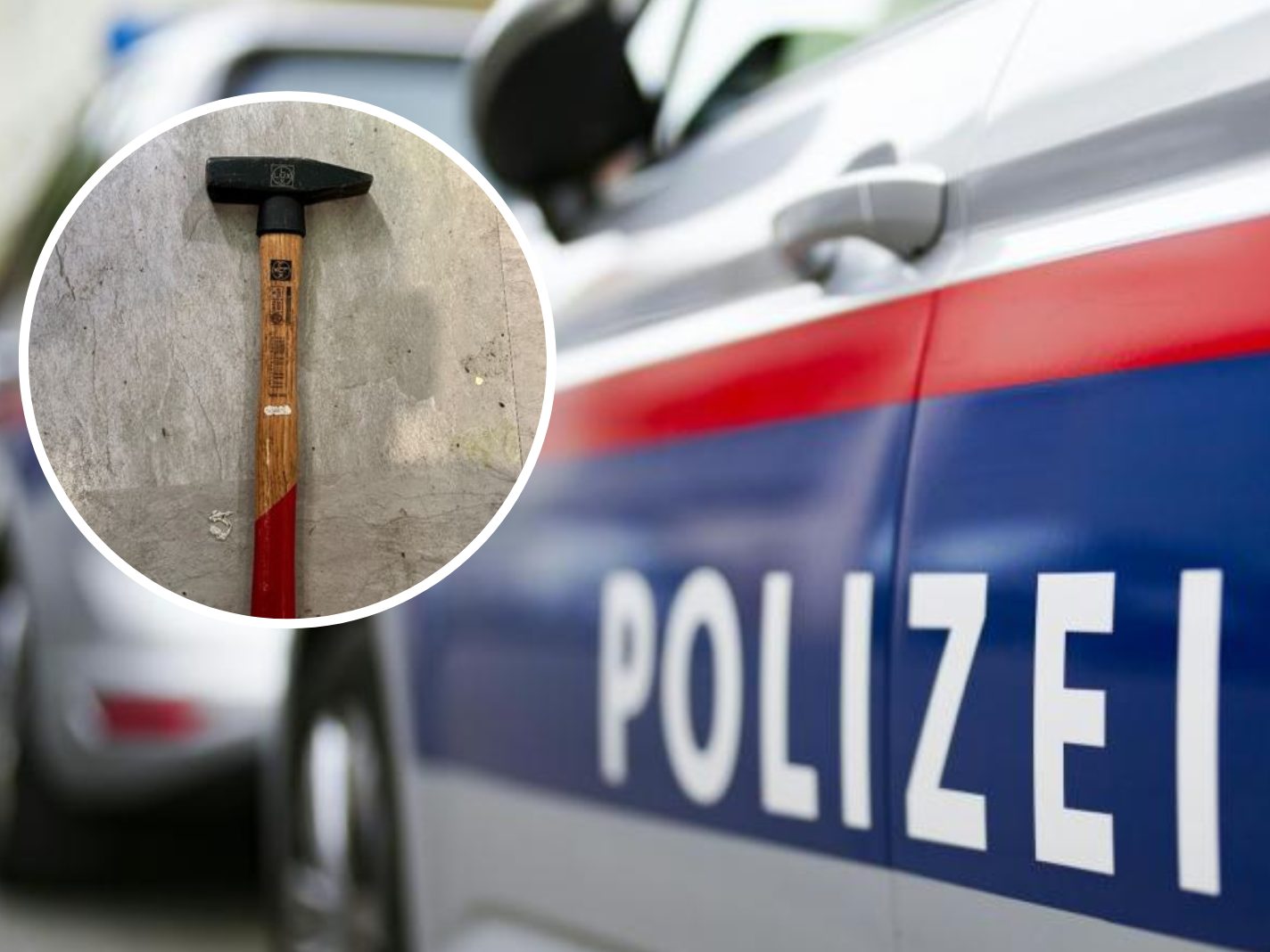 Der 36-Jährige bedrohte seine Nachbarn mit einem Hammer. Der 36-Jährige bedrohte seine Nachbarn mit einem Hammer.