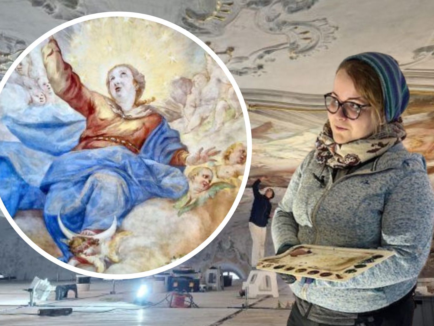 Die 286 Jahre alten Fresken der Stadtpfarrkirche St. Gallus in Bregenz wurden durch die sorgfältige Restaurierung von Mara Emprechtinger und ihrem Team zu neuem Leben erweckt.