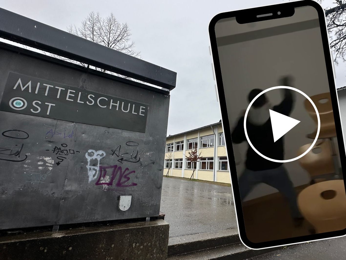 Videos, die VOL.AT zugespielt wurden, zeigen die Randale-Aktion.