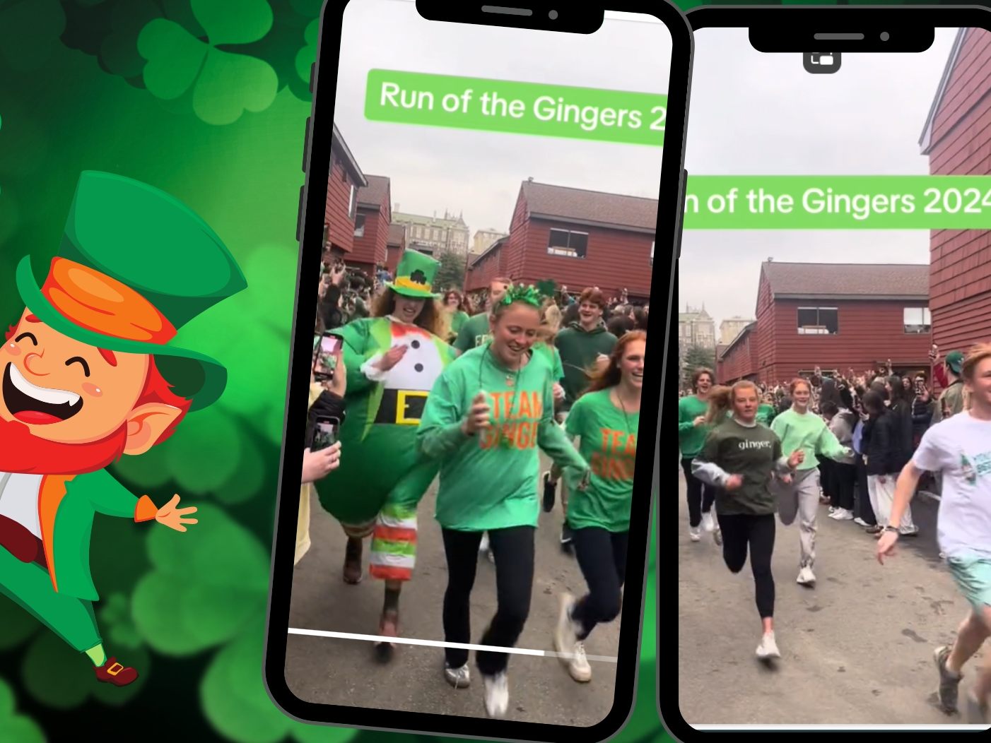 "Ginger-Run" zu Ehren des St. Patrick's Day "Ginger-Run" zu Ehren des St. Patrick's Day