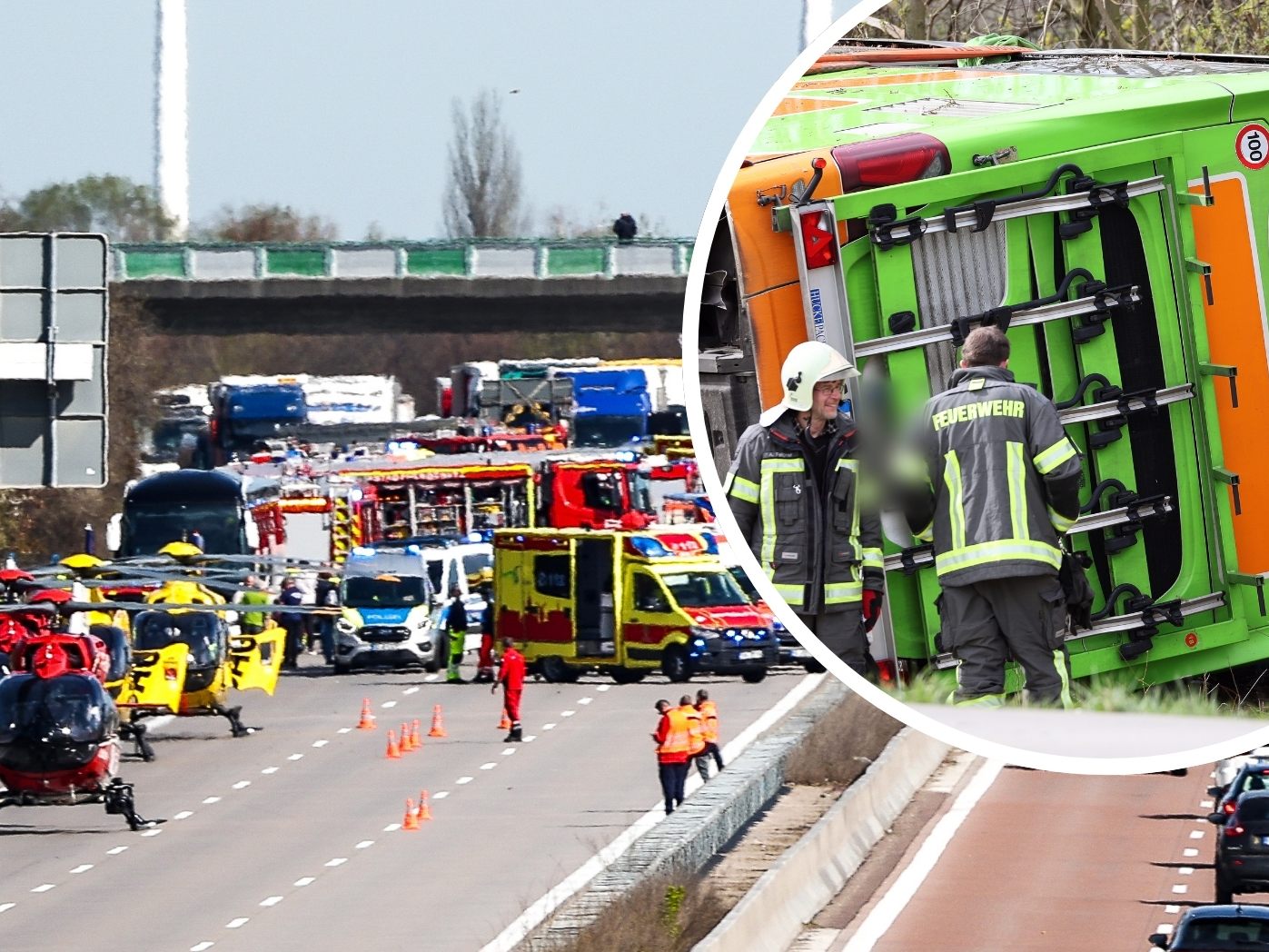 Tragödie auf der Autobahn in Leipzig