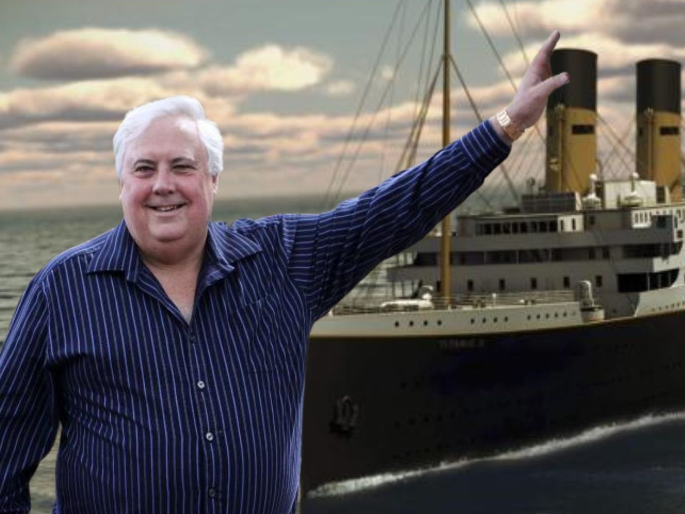 Clive Palmer setzt die Segel für ein Großprojekt und zwar plant er seit 2012 die Titanic nachzubauen. Clive Palmer setzt die Segel für ein Großprojekt und zwar plant er seit 2012 die Titanic nachzubauen.