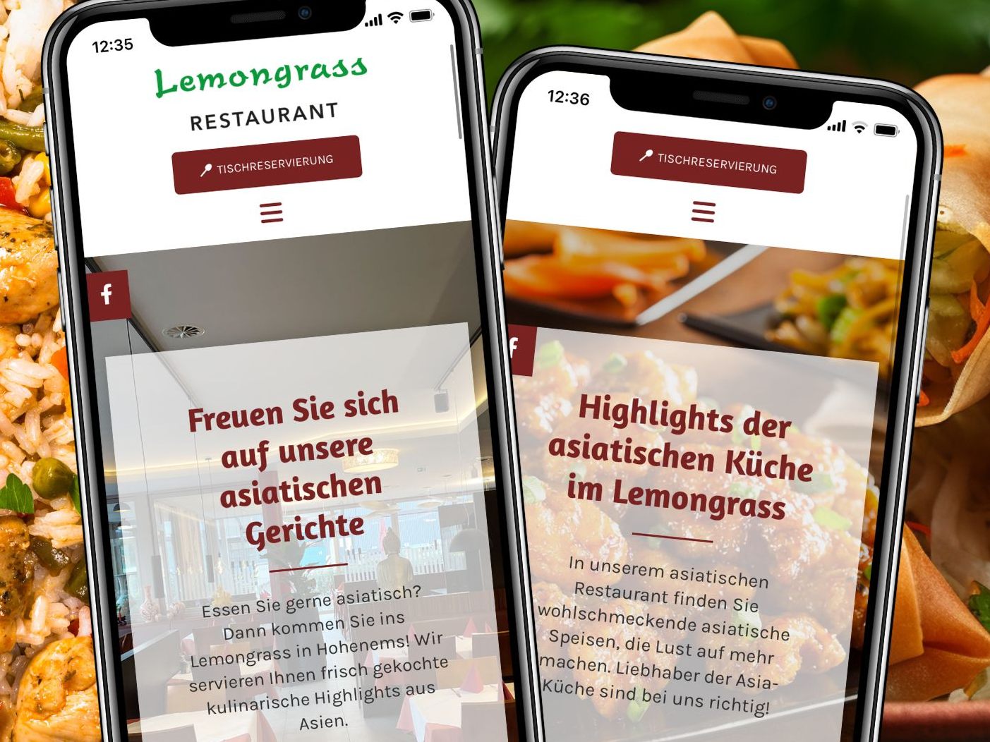 Von Vorspeisen, Suppen und Salaten über Fleischgerichte bis hin zu Fisch und Meeresfrüchten sowie Nudel- und Reisgerichten ist alles dabei.