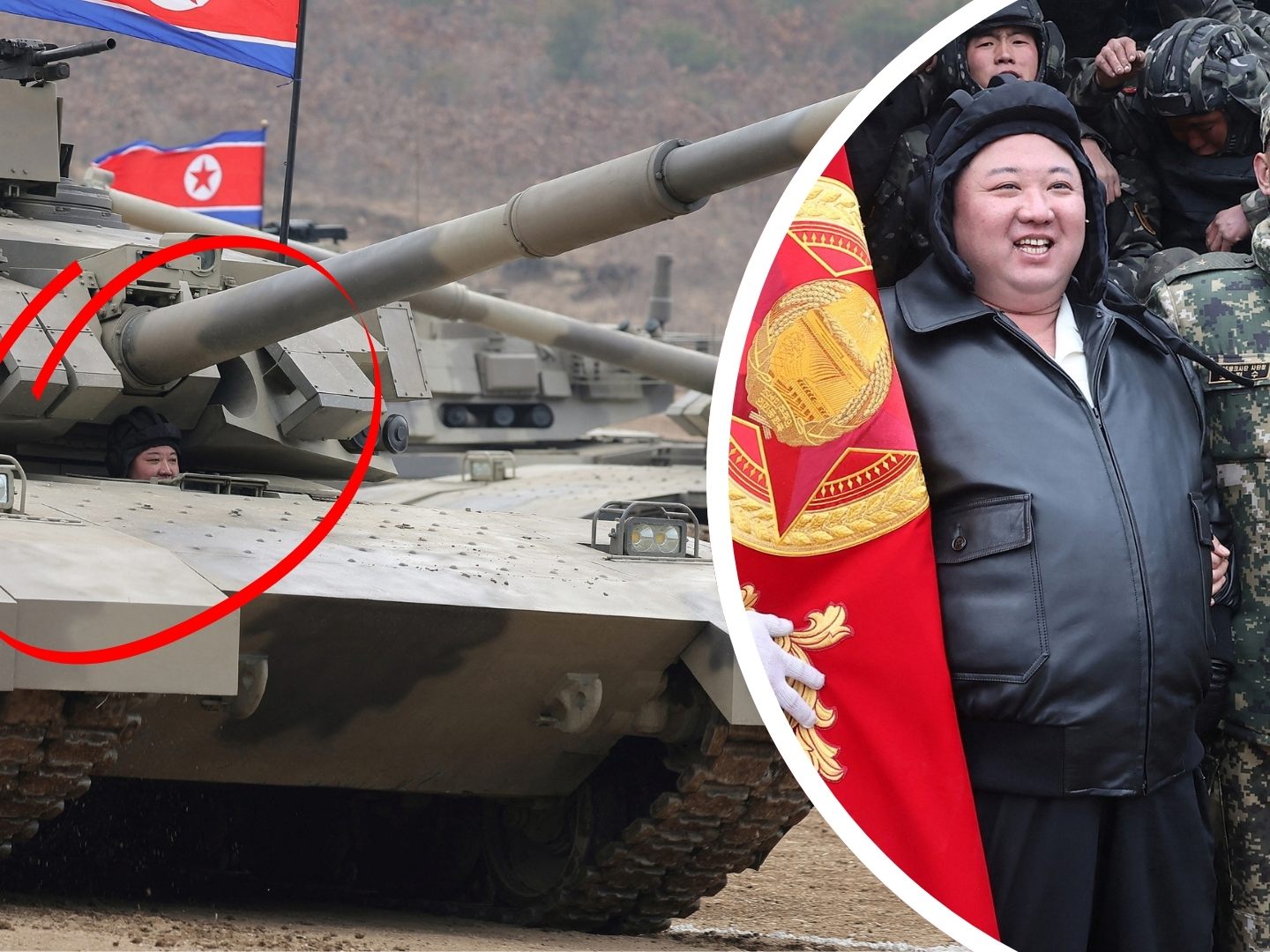 Laut Kim Jong-Un ist sein neuer Panzer "der mächtigste der Welt". Laut Kim Jong-Un ist sein neuer Panzer "der mächtigste der Welt".