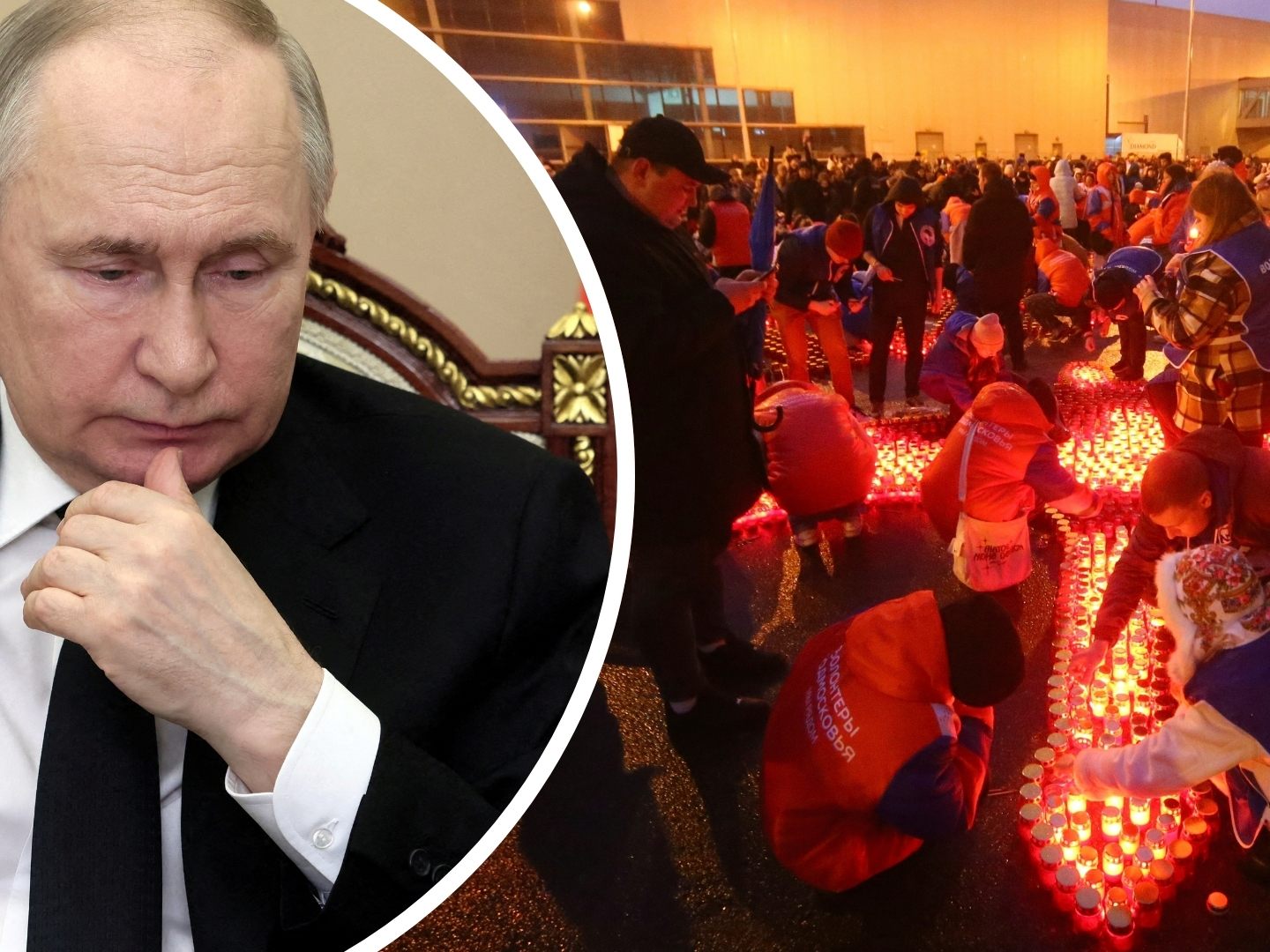 "Verbrechen von radikalen Islamisten begangen" - Russischer Präsident Putin sieht dennoch Involvierung der Ukraine. "Verbrechen von radikalen Islamisten begangen" - Russischer Präsident Putin sieht dennoch Involvierung der Ukraine.