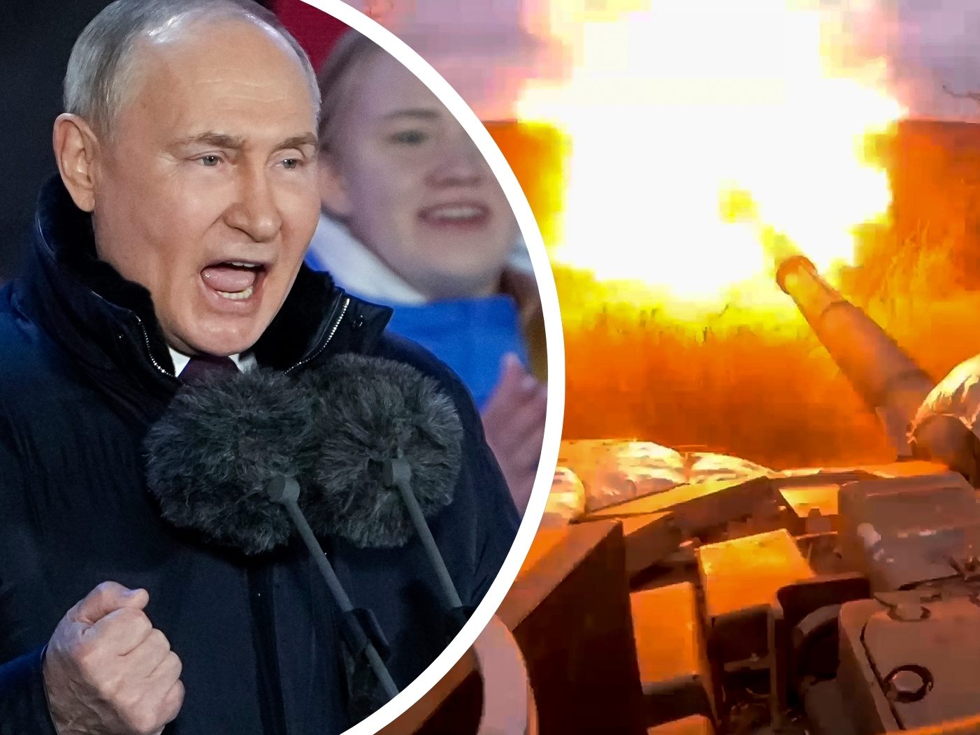 Putins (Bild) Kreml-Sprecher Dmitri Peskow spricht erstmals offiziell von "Krieg".