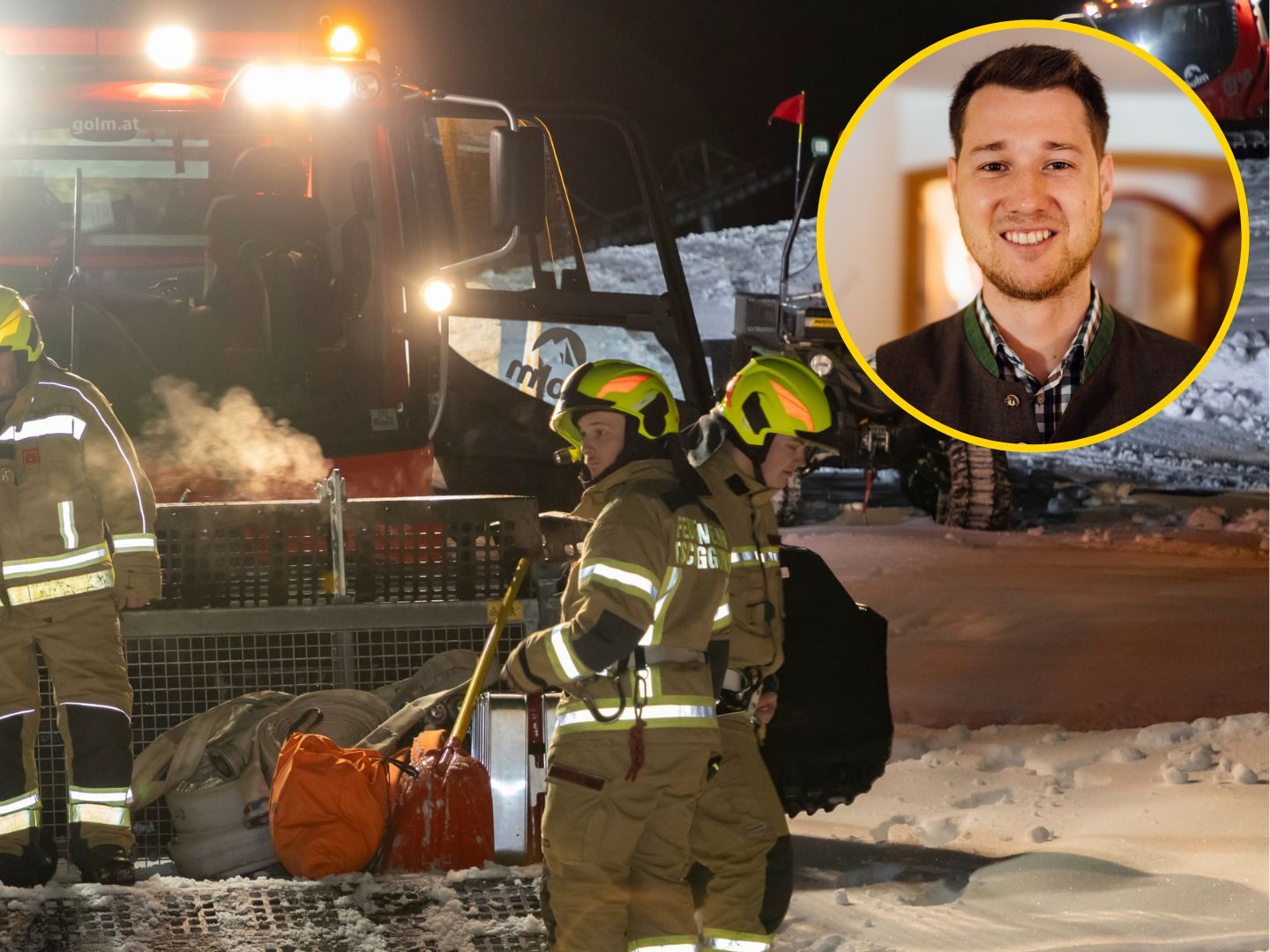 Besonderer Einsatz für die Feuerwehr am Golm, Seraphin Tschohl brachte die Gäste im Montafoner Hof unter.