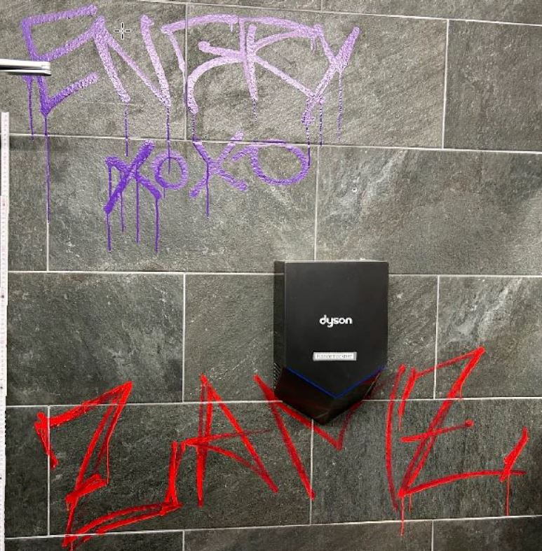 Toilettenanlage verwüstet