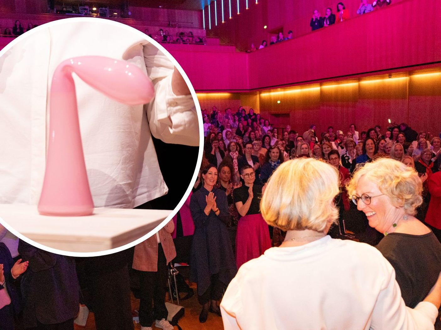 Die von Christine Lederer entworfene Skulptur sorgt für rege Diskussionen. Die von Christine Lederer entworfene Skulptur sorgt für rege Diskussionen.