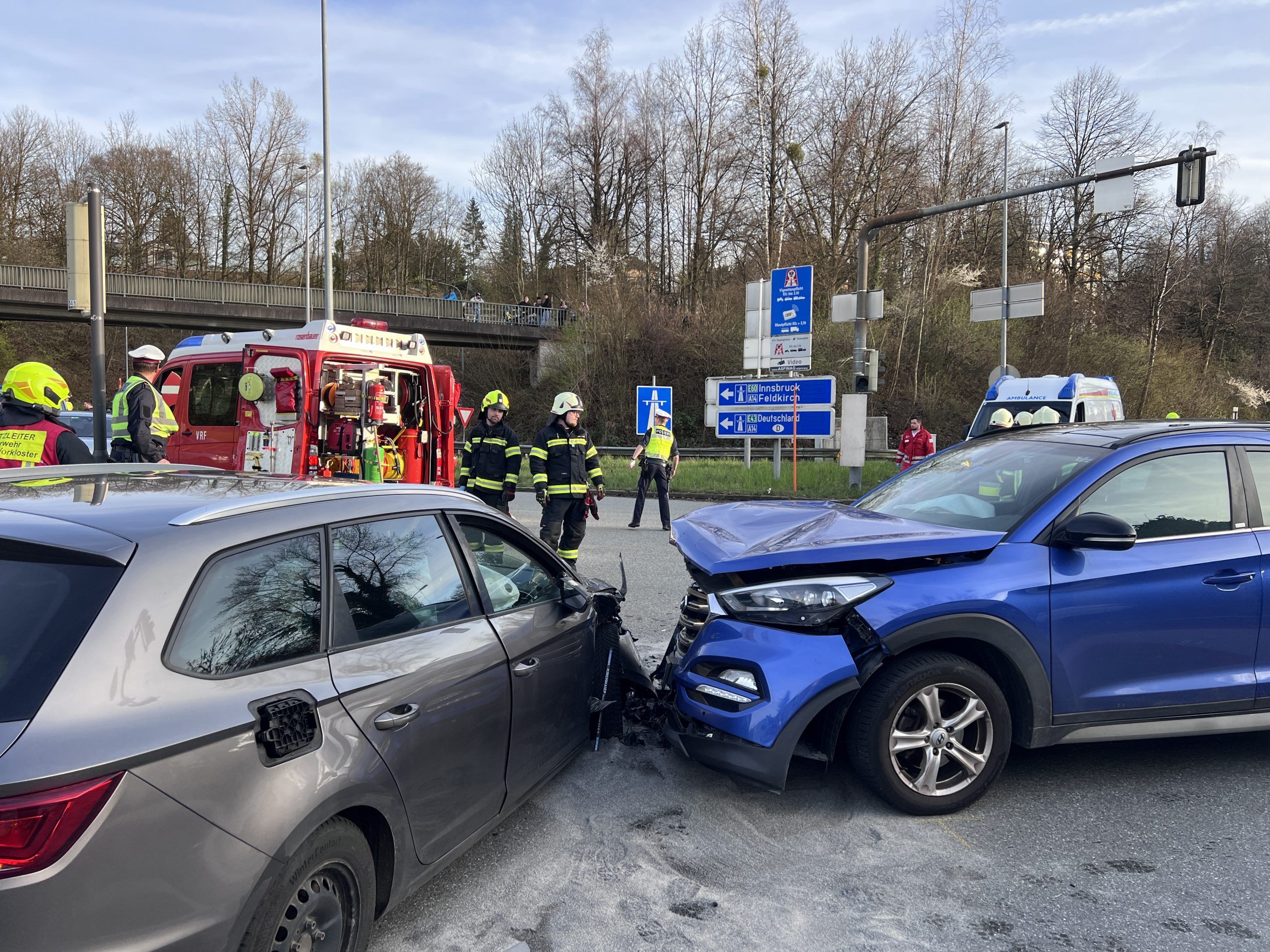 Am Dienstagabend kam es in Bregenz beim Citytunnel zu einem Unfall.