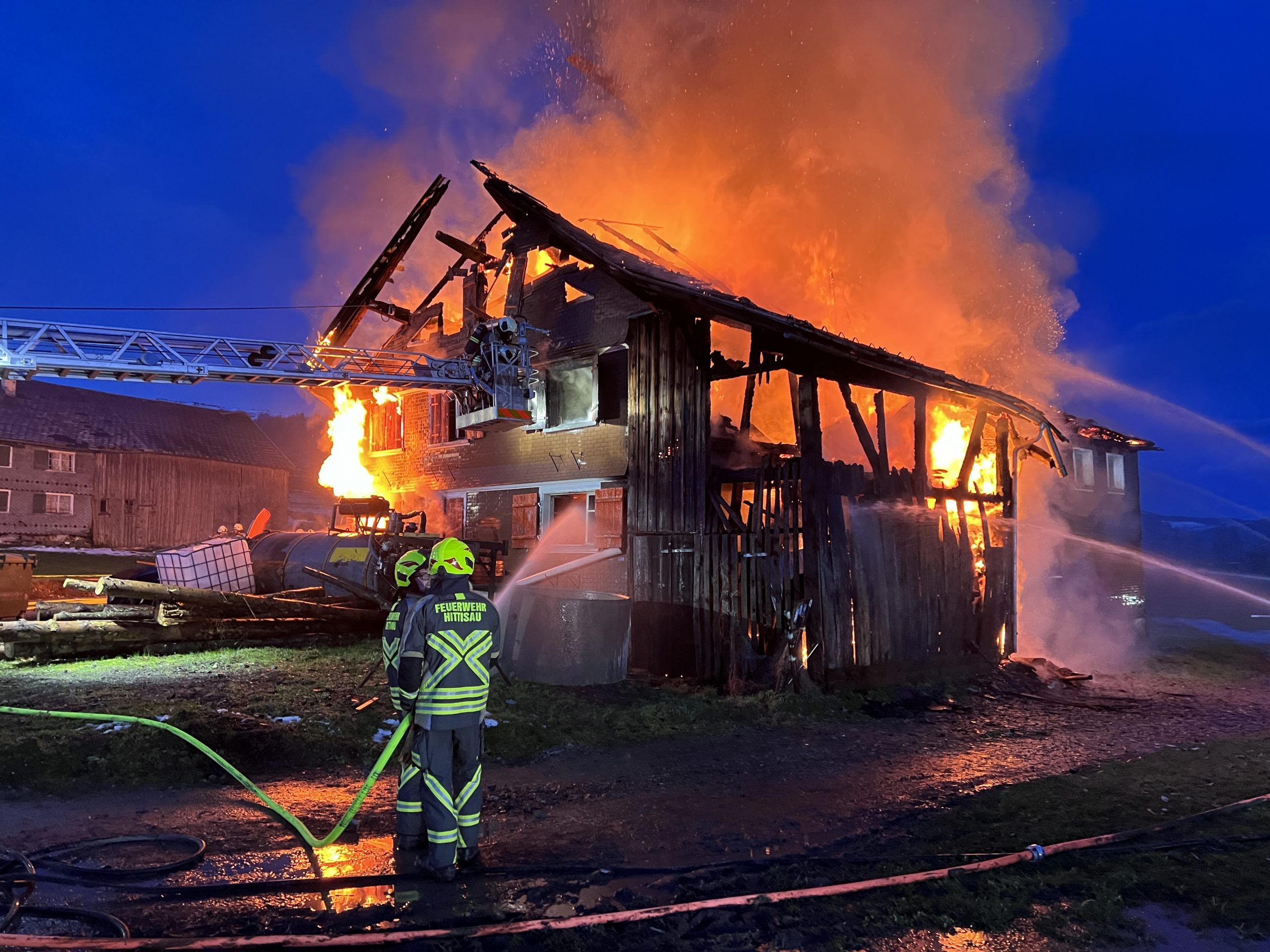 Großbrand in Hittisau