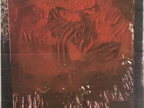Dieses Nitsch-Bild dürfte aus dem Lagerraum einer Galerie entwendet worden sein.