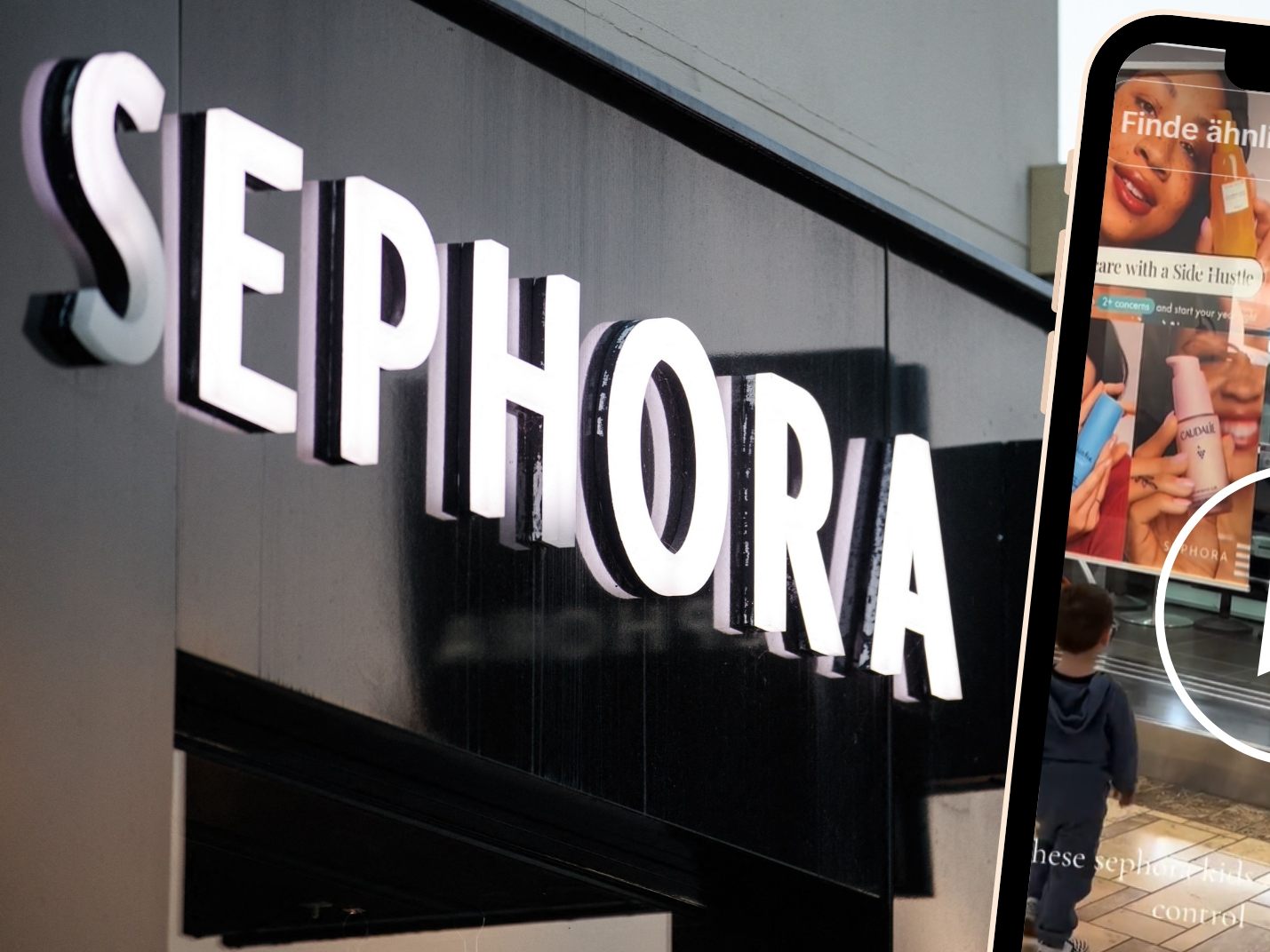 In den Clips posieren Acht- bis Zwölfjährige mit straff zurück gebundenem Haar vor dem Spiegel und imitieren Schminktutorials, indem sie ihre neuen Kosmetikartikel vorführen.