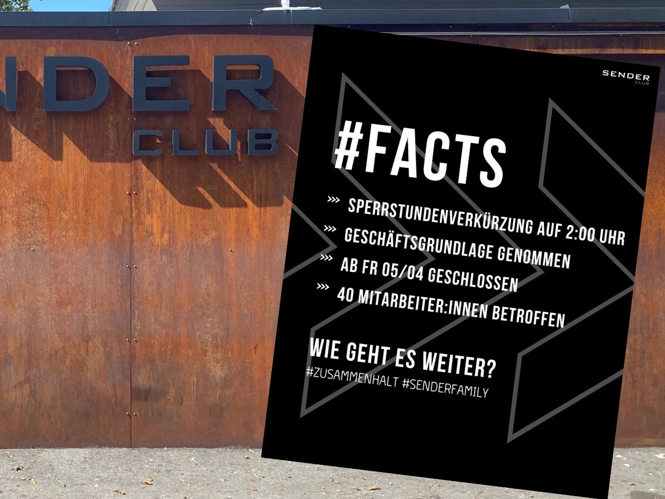 Sender Club muss schließen.