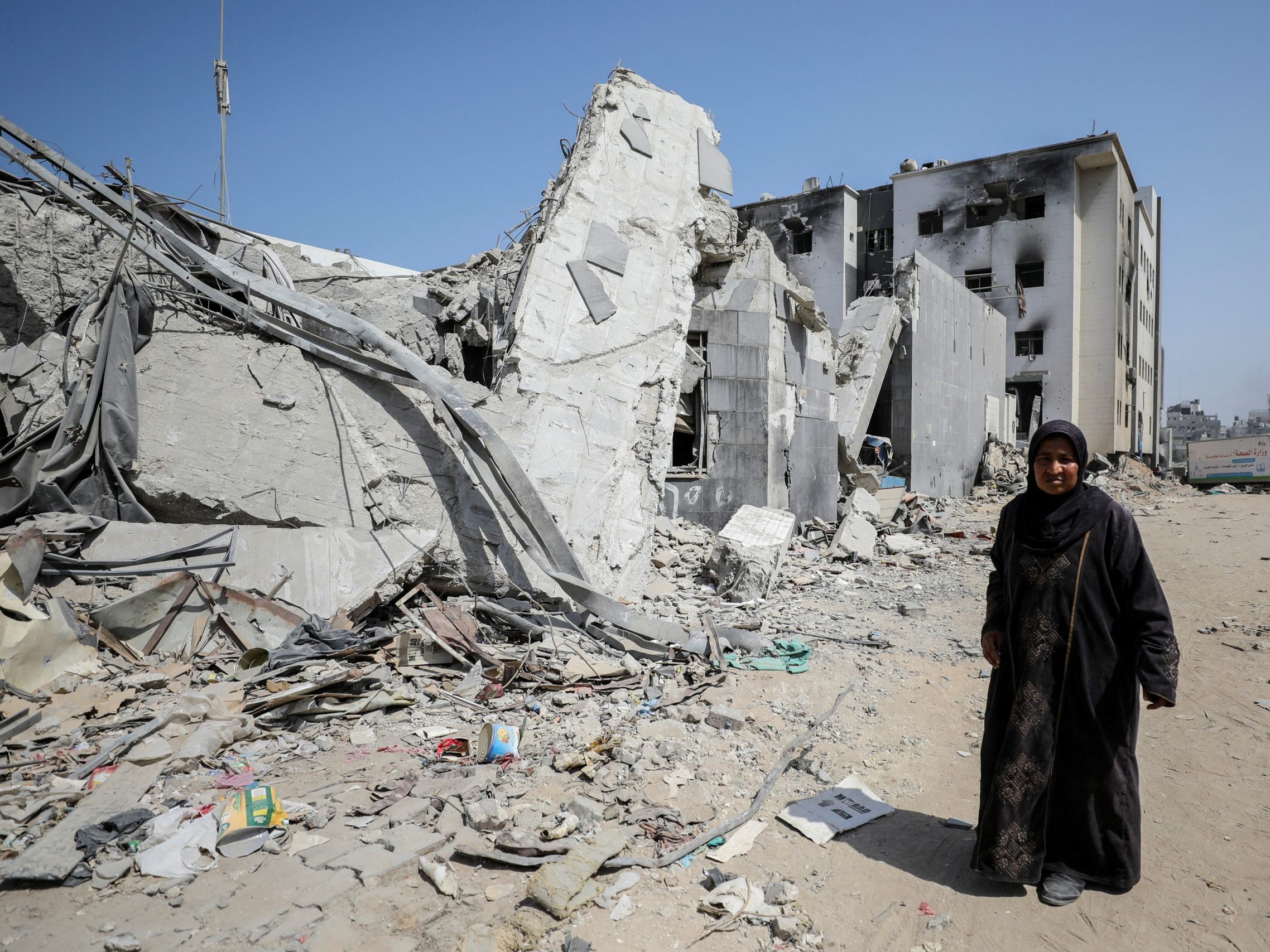 Das Al-Shifa-Krankenhaus in Gaza wurde durch Angriffe komplett zerstört.
