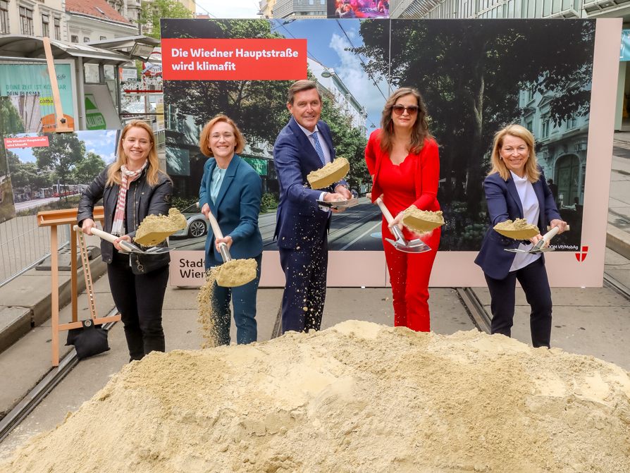 Auftakt für die klimafitte Verwandlung der Wiedner Hauptstraße.