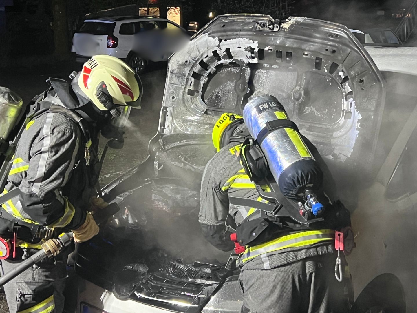 Autobrand in Lochau.