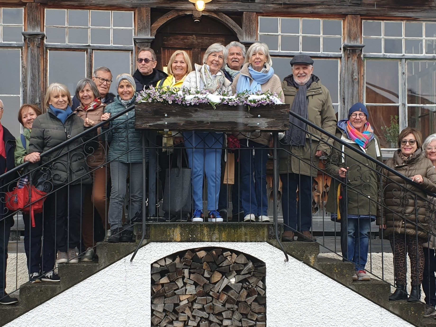 Bregenzer 47er vor dem Gasthaus Löwen in Au-Rehmen
