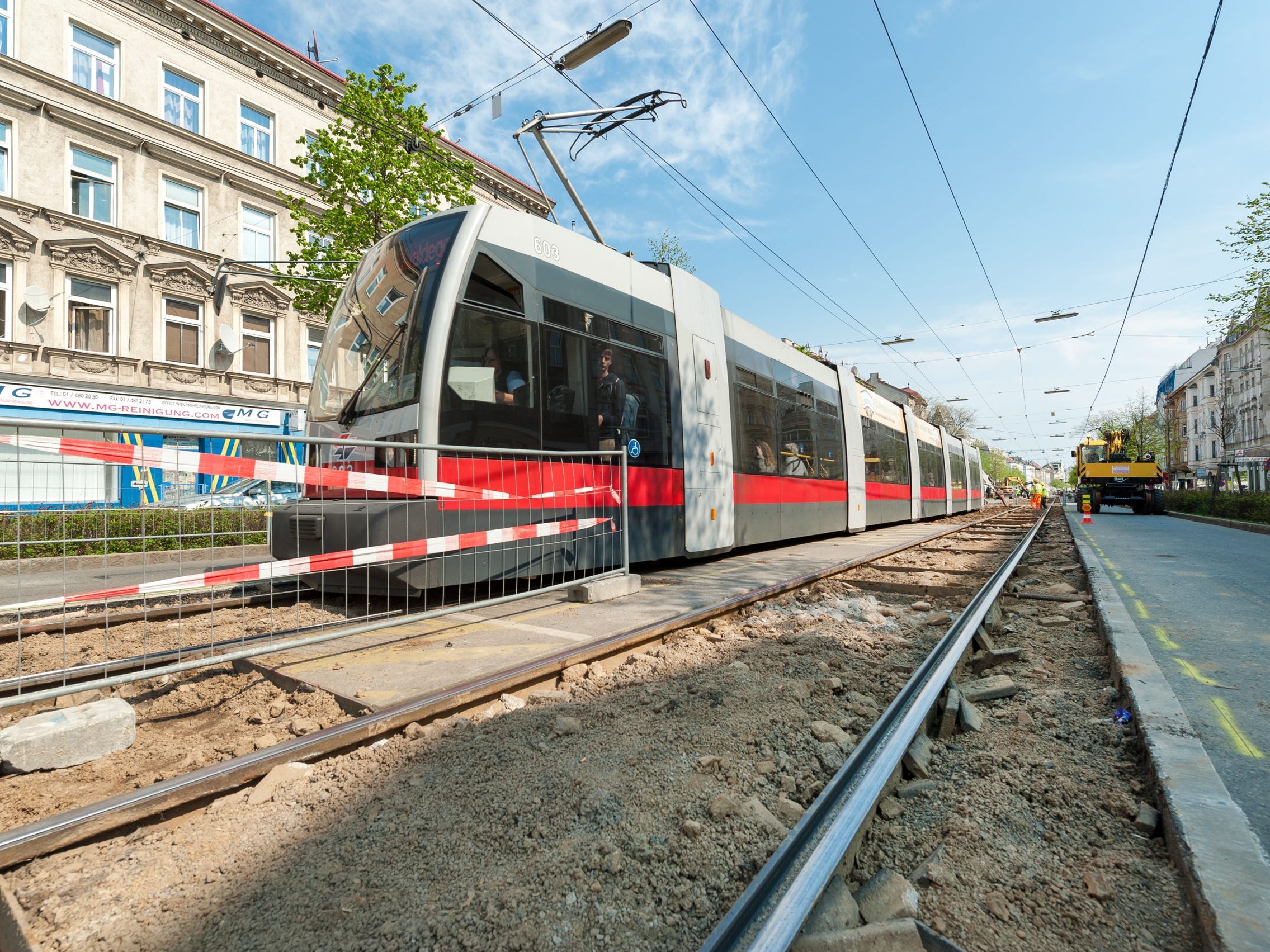 Gleich drei Straßenbahn-Linien sind von den Umbauarbeiten betroffen.