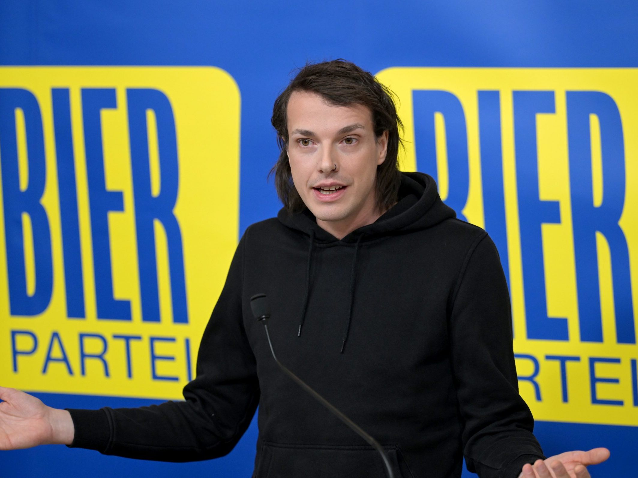 Bierpartei-Gründer Wlazny.