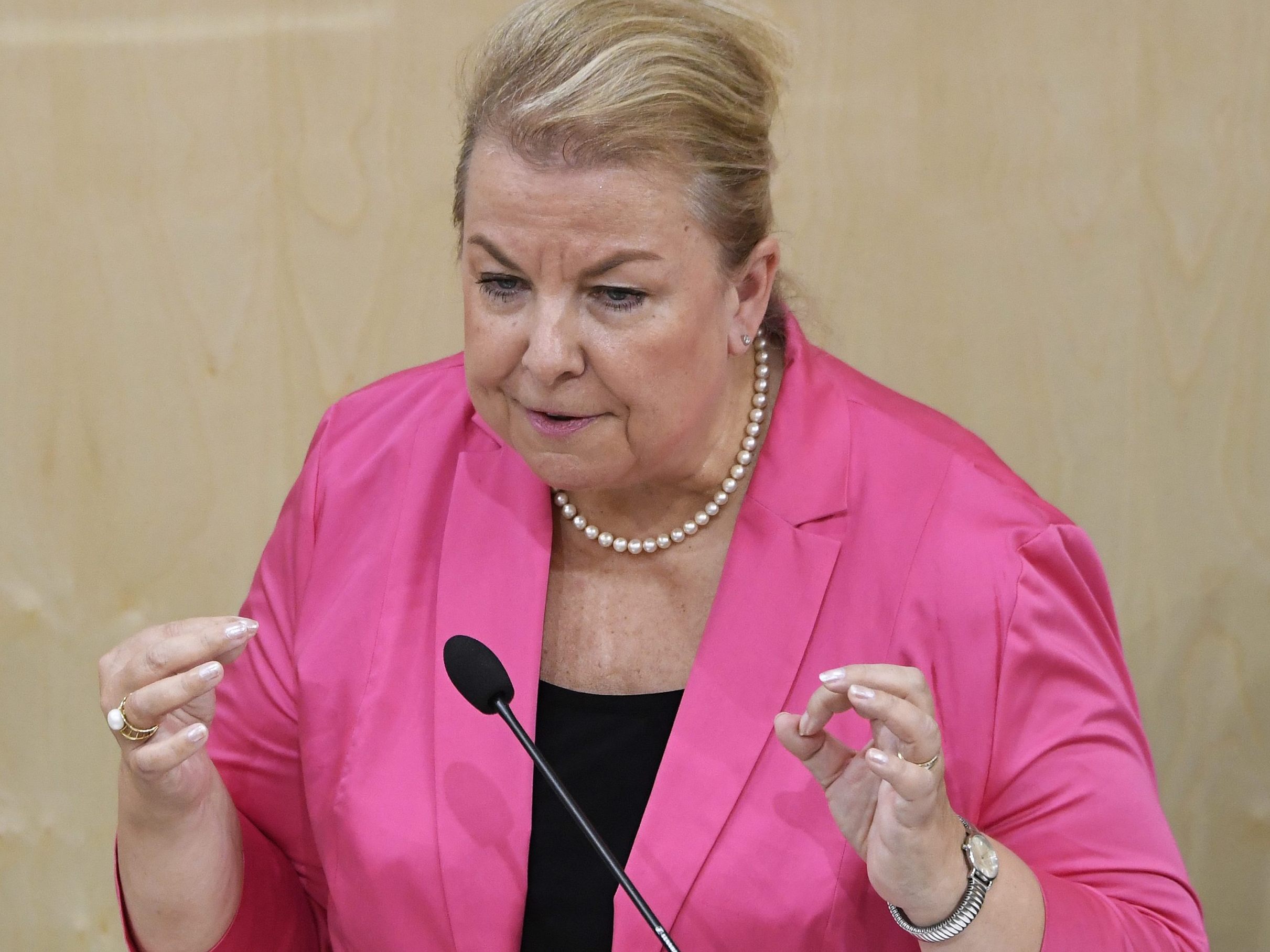 Auch die ehemalige blaue Sozialministerin Beate Hartinger-Klein hat für den ersten von zwei Tagen in dieser Woche zugesagt.