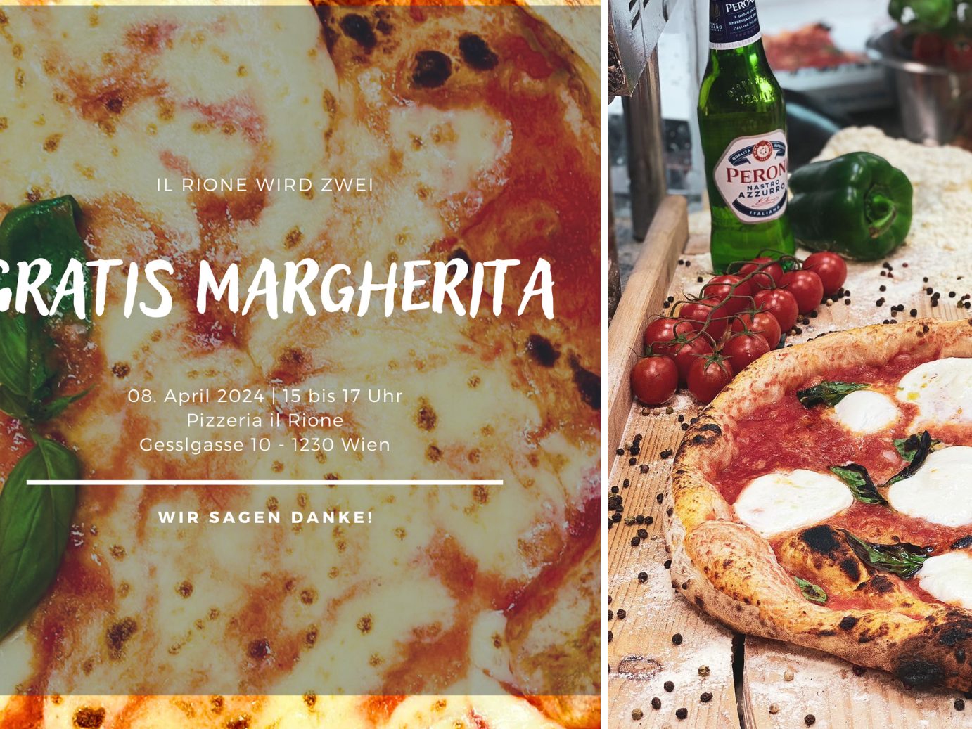 Gratis Pizza bei der Geburtstagsfeier von il Rione!