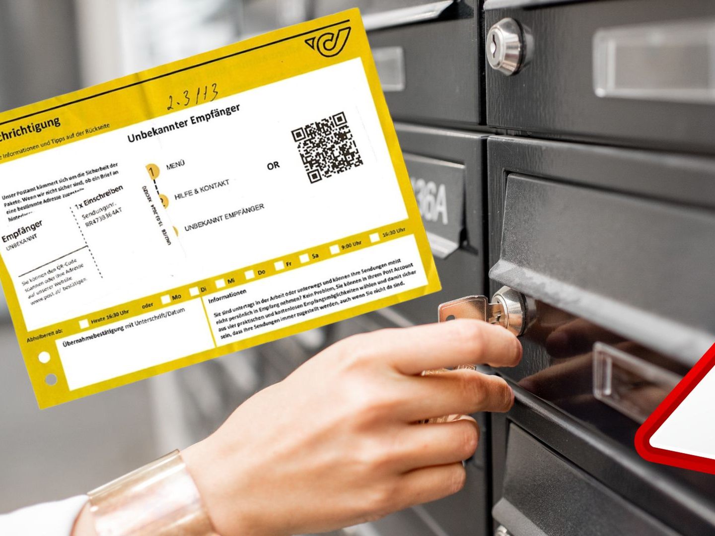 Empfänger des "gelben Zettels" werden auf gefälschte Website des zentralen Melderegisters weitergeleitet.