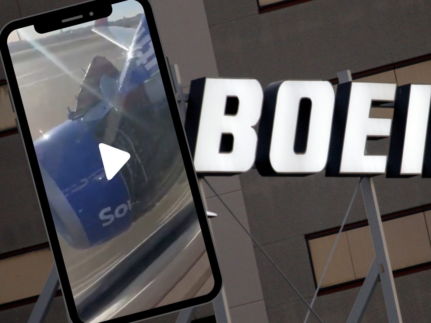 Bei einem Flug verliert eine Boeing 737-800 die Triebwerksabdeckung