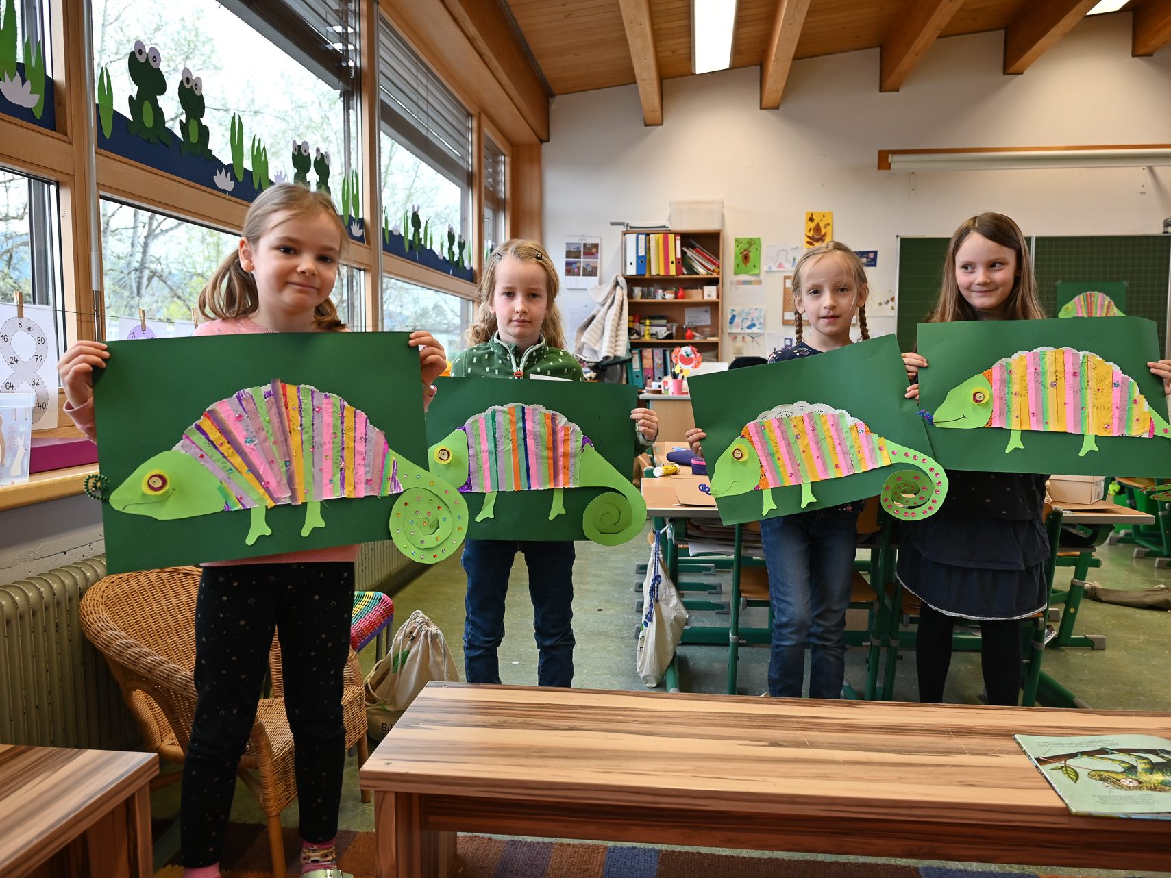 An der Volksschule Hasenfeld durften sich die Schüler bei ihren Projekttagen kreativ austoben. An der Volksschule Hasenfeld durften sich die Schüler bei ihren Projekttagen kreativ austoben.