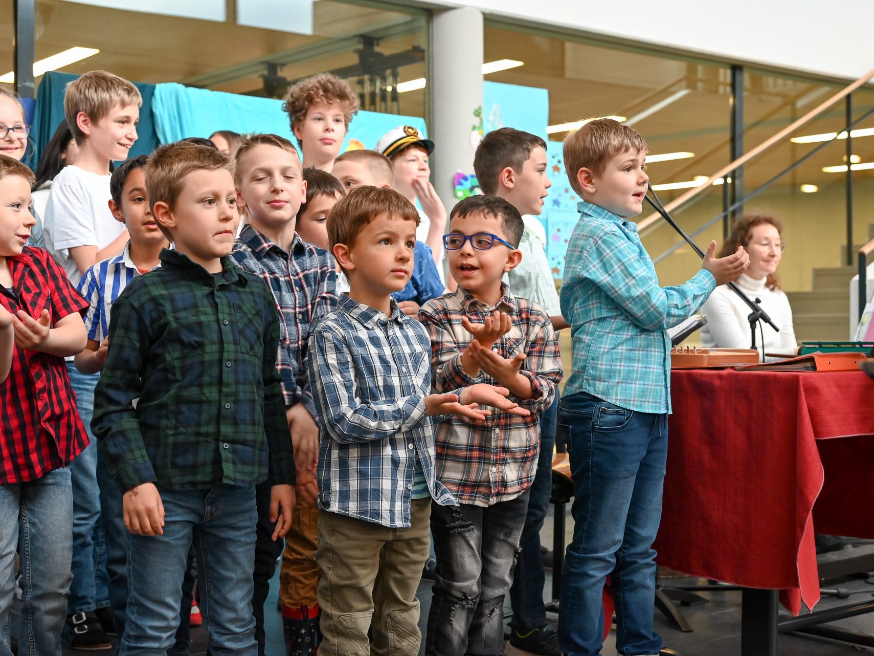 Die Schülerinnen und Schüler des SPZ feierten am Dienstagabend ein großes musikalisches Fest.