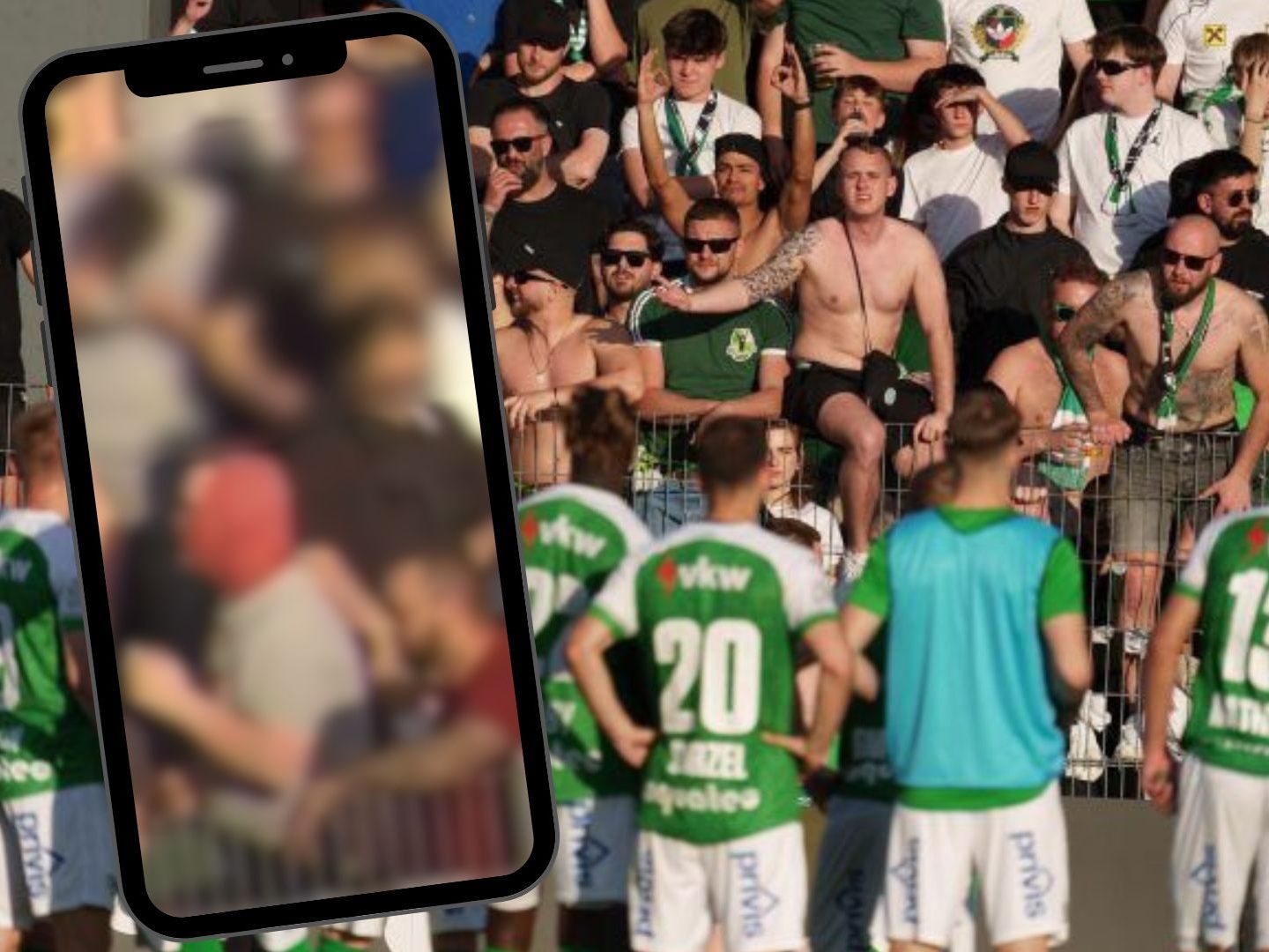 Drogenverdacht auf Derby-Tribüne.