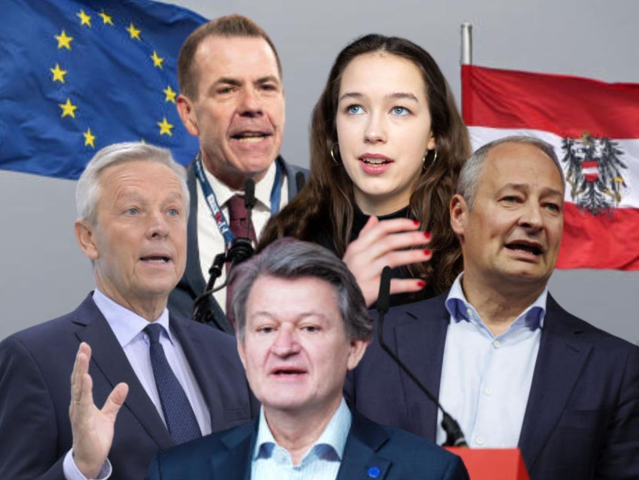 Das sind Österreichs Spitzenkandidaten für die EU-Wahl.