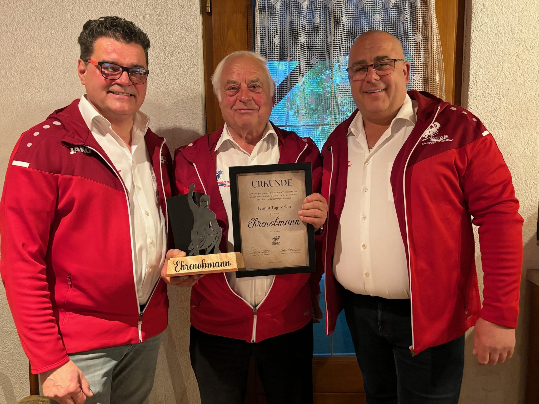 Obmann „neu“ Arthur Tagwerker, Ehrenobmann Helmut Tagwerker, Obmann Stv. Franz Enderle (v.l.n.r.)