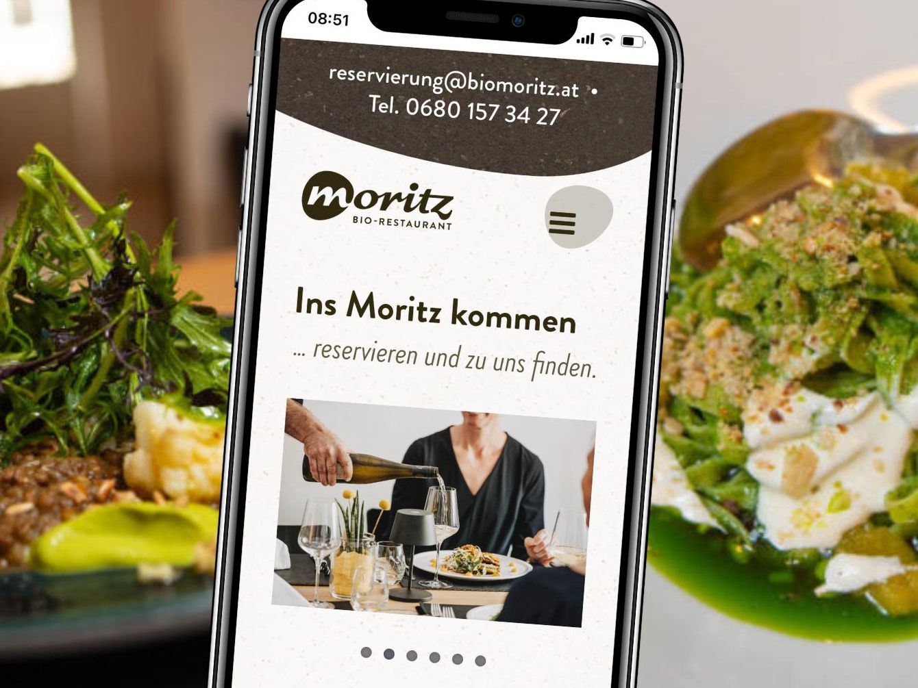 Im Moritz wird auf regionale, saisonale und ausschließlich bio-zertifizierte Zutaten gesetzt.