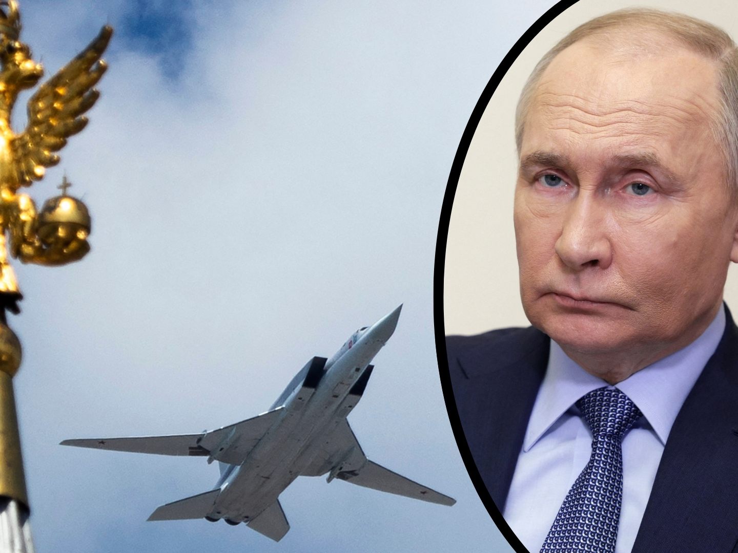 Ein russischer Bomber ist abgestürzt (Symbolbild) Ein russischer Bomber ist abgestürzt (Symbolbild)