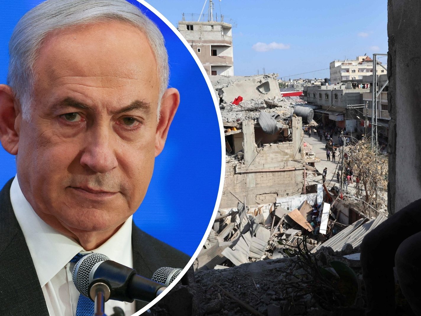 Israels Offensive laut Netanyahu (l.) auf Stadt im Gazastreifen in jedem Fall geplant.