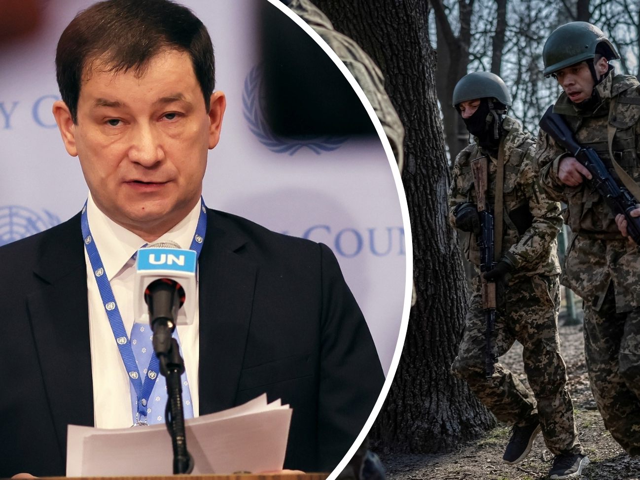 "Es gibt nichts zu feiern", so der stellvertretende russische Botschafter bei den Vereinten Nationen in New York, Dmitri Poljanski (l.). "Es gibt nichts zu feiern", so der stellvertretende russische Botschafter bei den Vereinten Nationen in New York, Dmitri Poljanski (l.).