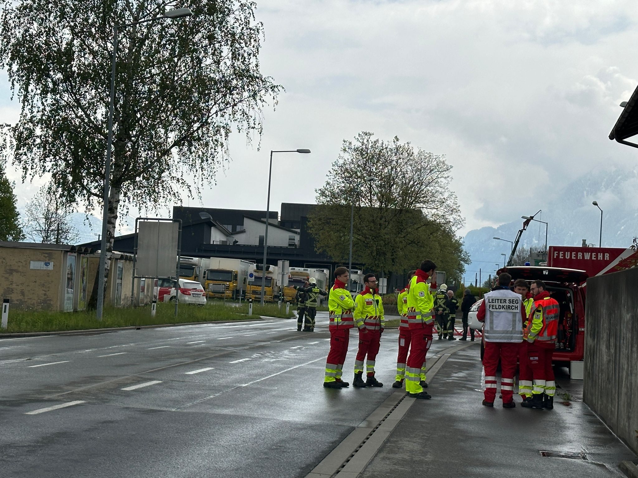 Gas-Alarm in Frastanz- Einsatzkräfte sind vor Ort. Gas-Alarm in Frastanz- Einsatzkräfte sind vor Ort.