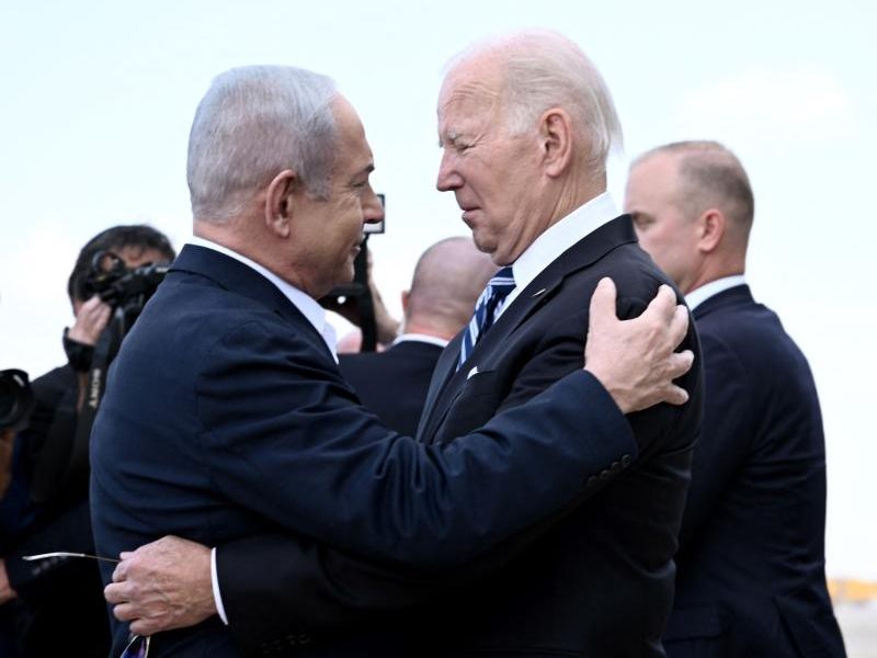 Minister Benjamin Netanyahu und US Präsident Joe Biden. Minister Benjamin Netanyahu und US Präsident Joe Biden.