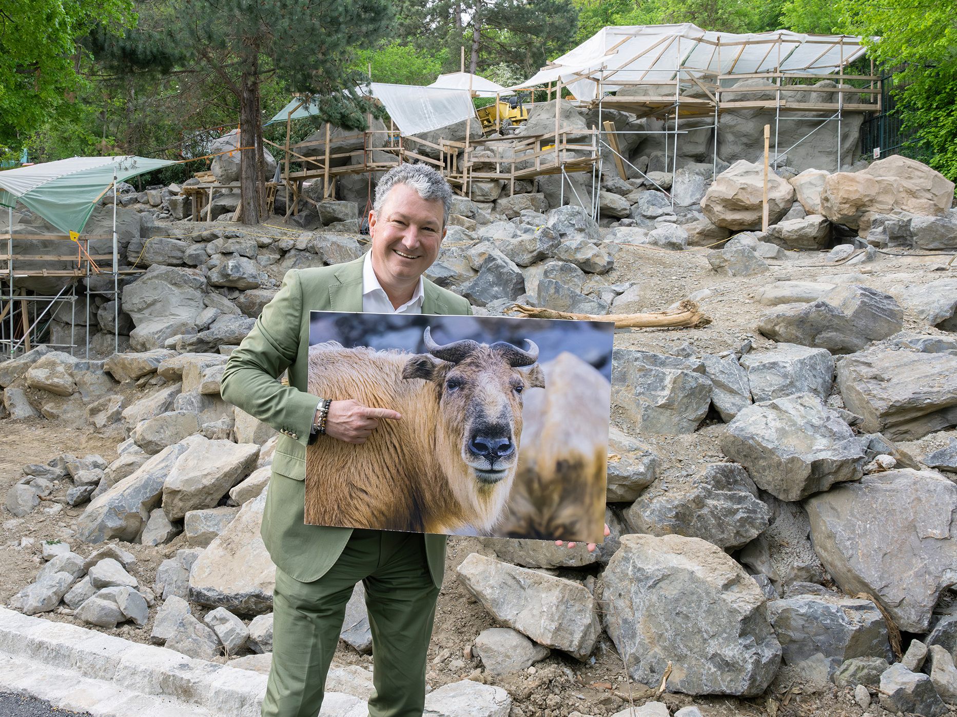 Der Wiener Tiergarten Schönbrunn errichtet eine Gebirgsanlage für Tahre und Takine.