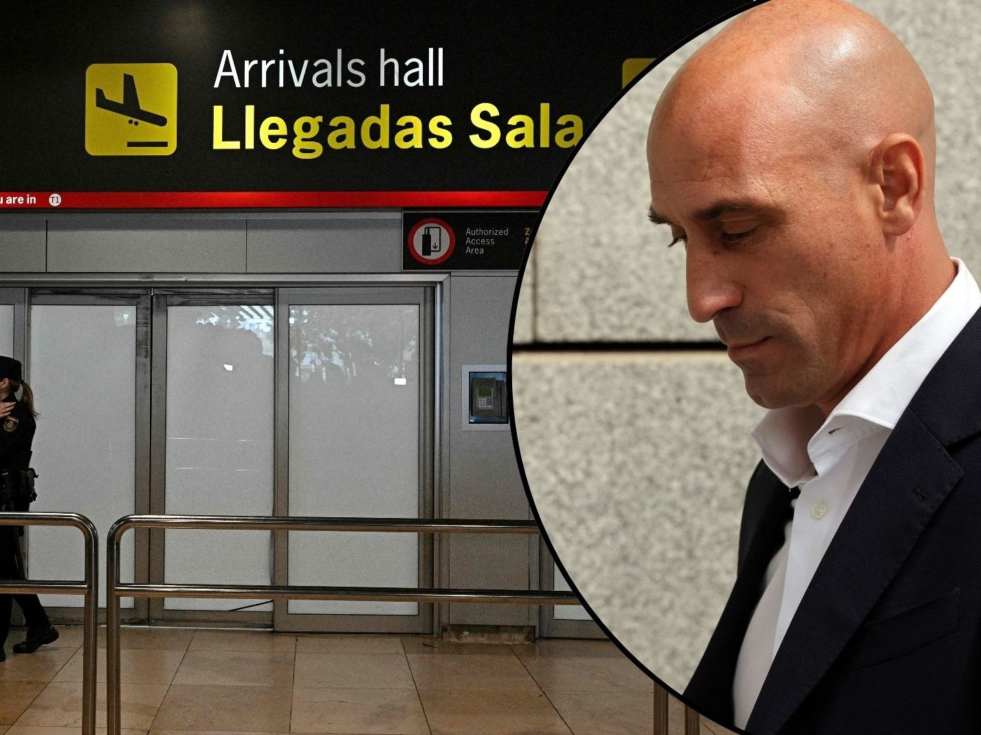 Luis Rubiales wurde am Flughafen Madrid festgenommen.