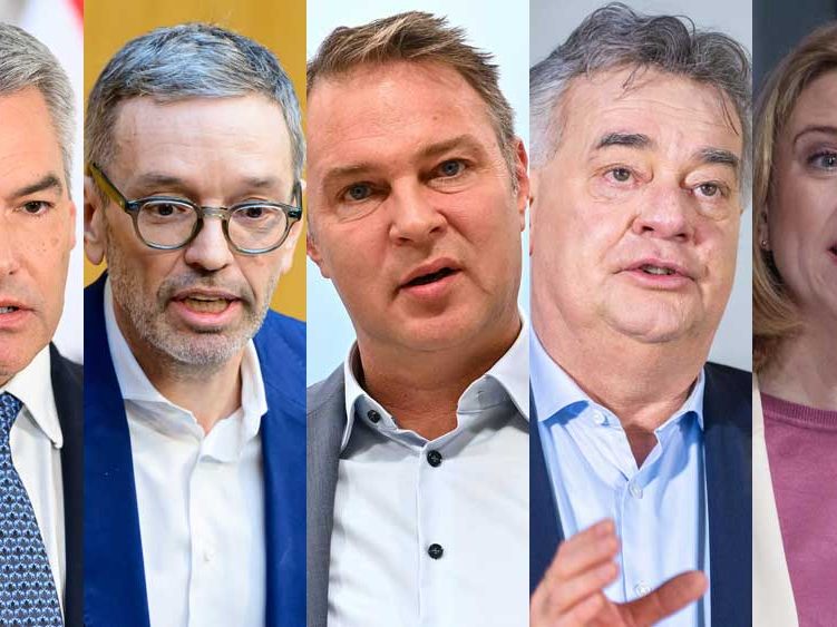 Spitzenkandidaten für die Nationalratswahl 2024 Spitzenkandidaten für die Nationalratswahl 2024