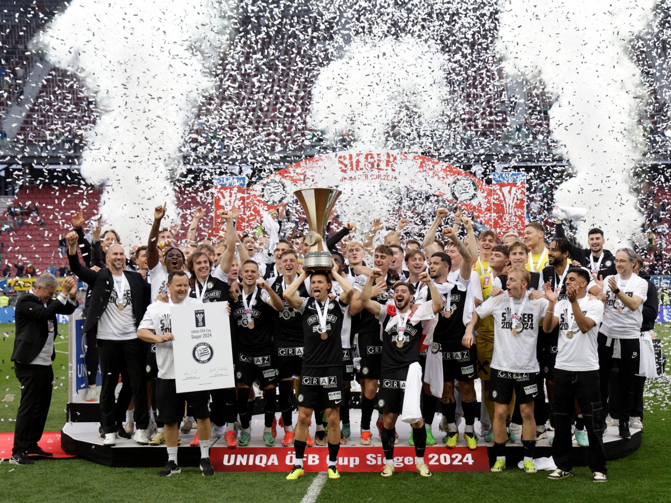Sturm Graz hält mit dem Cup-Sieg den Double-Kurs.