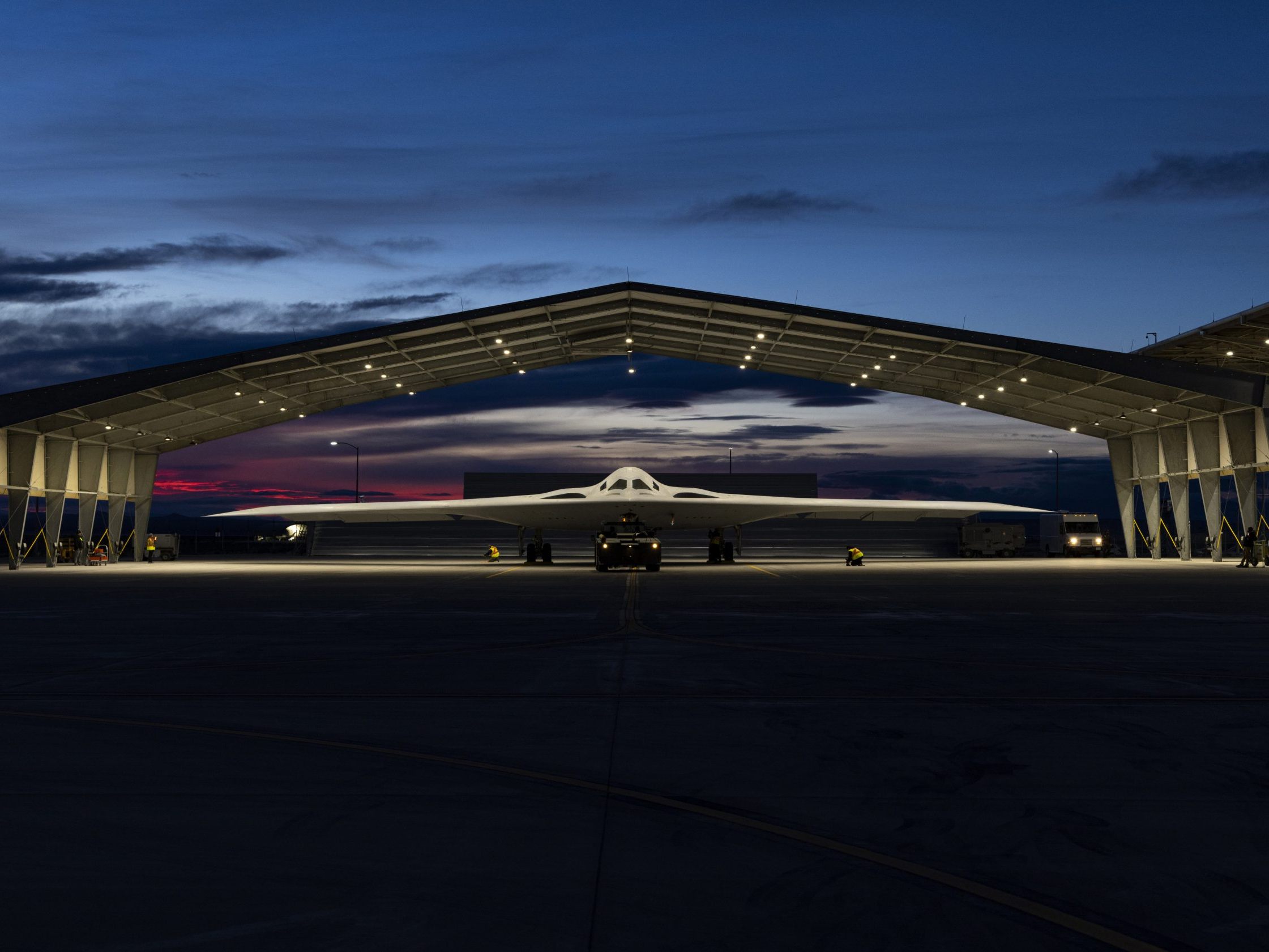 Die B-21 Raider ist der Nachfolger der B-2 Spirit, ebenfalls von Northrop Grumman gebaut.
