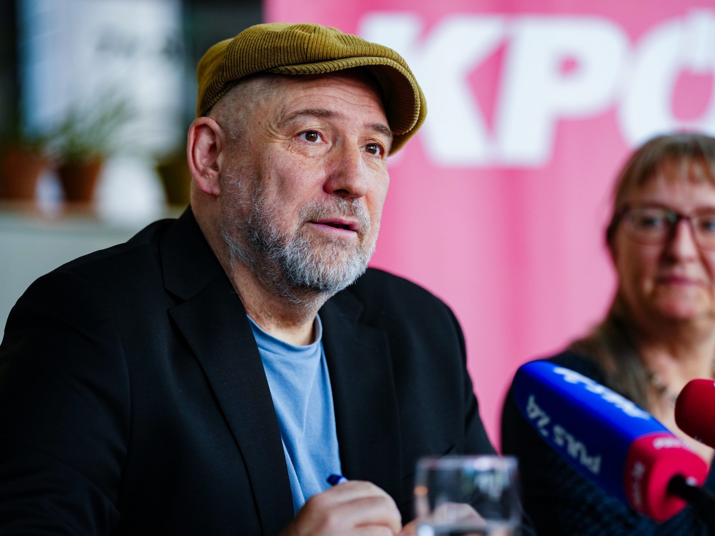 Die KPÖ präsentierte ihr Wahlprogramm für die EU-Wahl 2024. Die KPÖ präsentierte ihr Wahlprogramm für die EU-Wahl 2024.