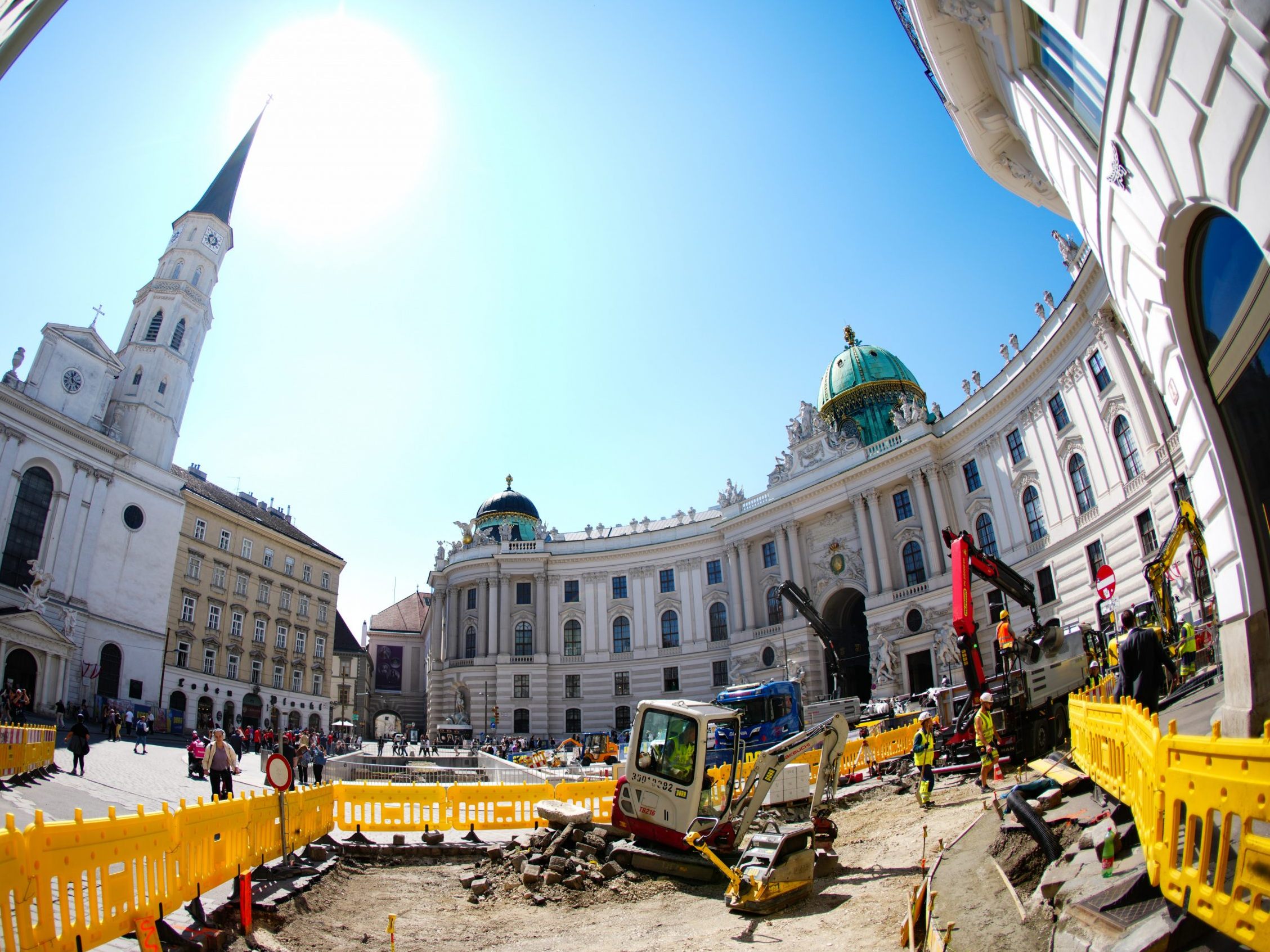 Der Umbau am Wiener Michaelerplatz sorgt für Erschütterungen.