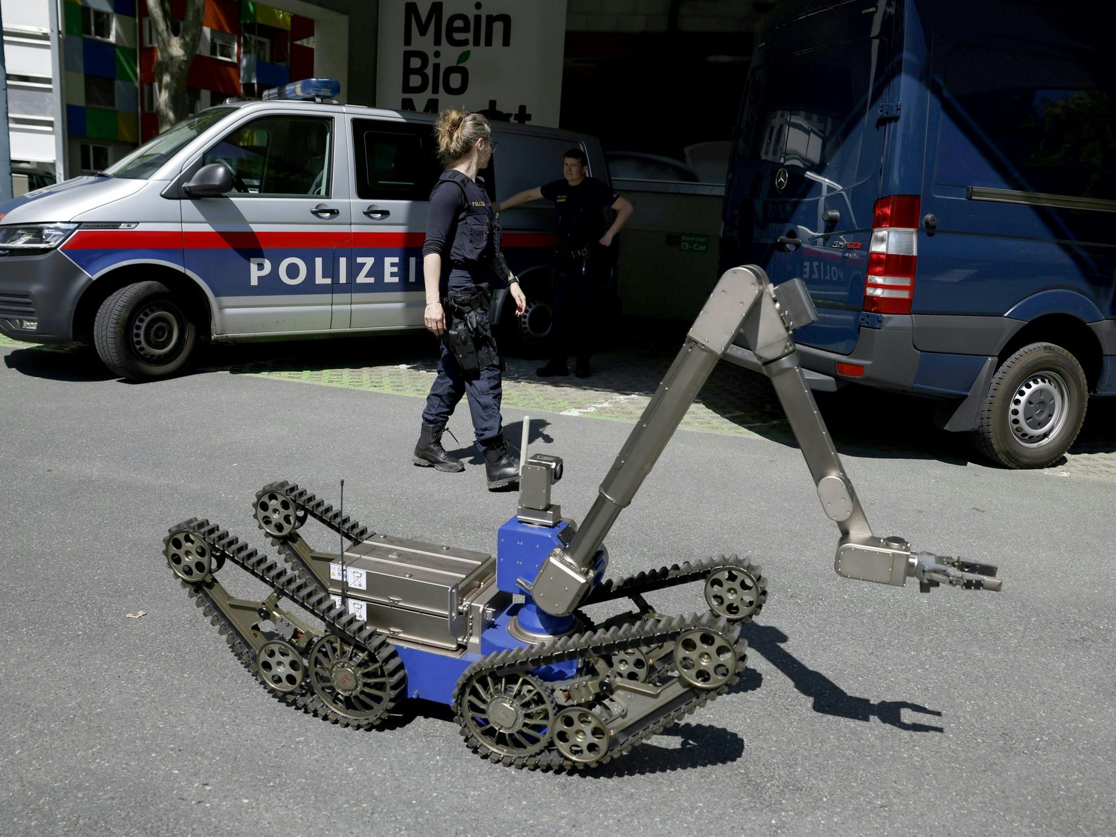 Entwarnung bei Sprengstoffverdacht in Graz.