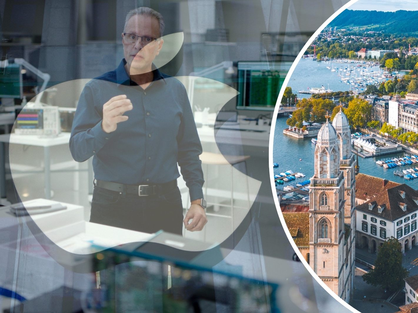 Johny Srouji, Senior Vice President of Hardware Technologies bei Apple, 2020 in einem Chip-Labor. Er ist bei Apple für die Entwicklung von neuen Chips - mutmaßlich mit KI-Technologie, an der auch in Zürich geforscht wird - verantwortlich.