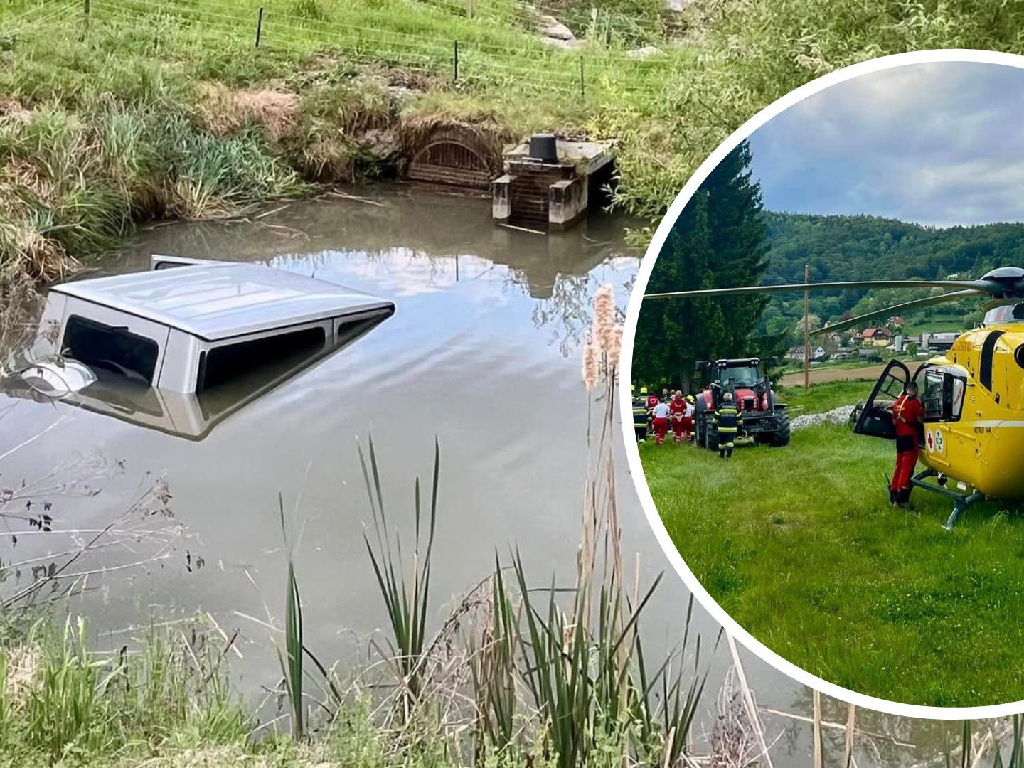 Dank der schnellen Reaktion eines Feuerwehrmannes wurde der 81-Jährige aus dem Auto befreit.
